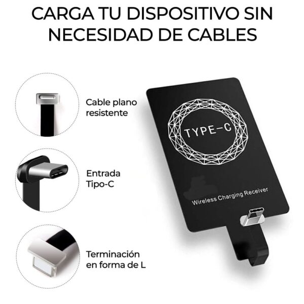 Adaptador de carga Inalámbrica Tipo-c - Imagen 3