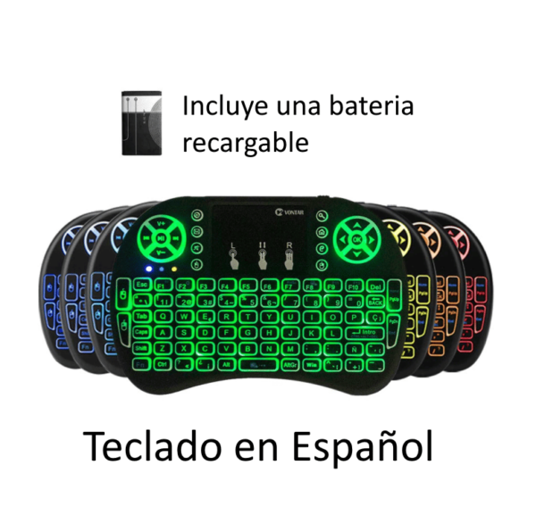 Mini Teclado Inalambrico - Retroiluminado - Imagen 2