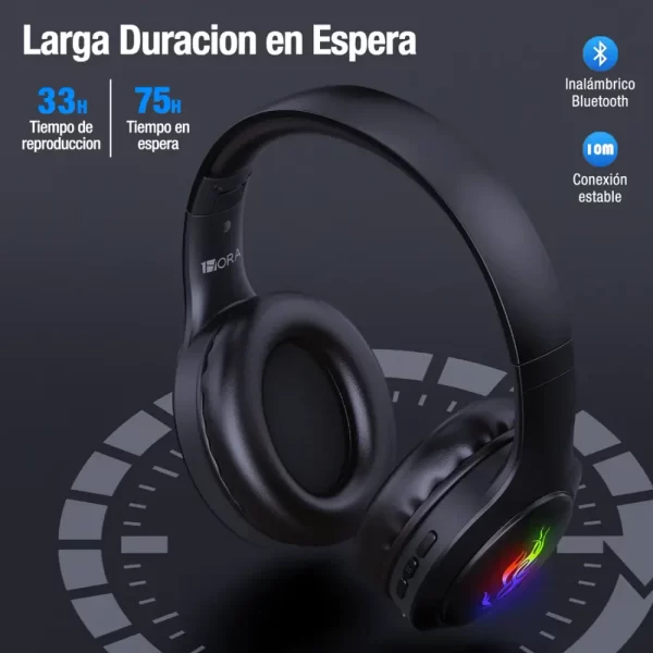 Audífonos de diadema bluetooth AUT202 1HORA - Imagen 2