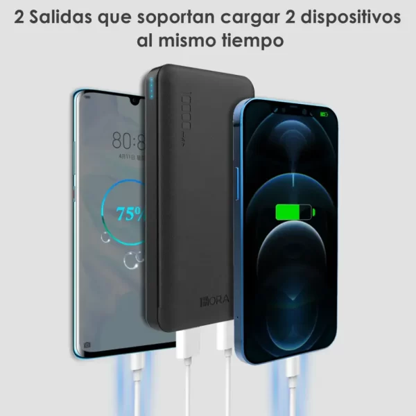 Power bank 10,000mAh 2.1A - GAR094 1HORA - Imagen 3