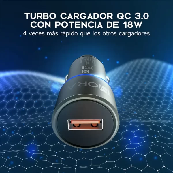 Cargador para auto 3A - GAR116 1HORA - Imagen 2