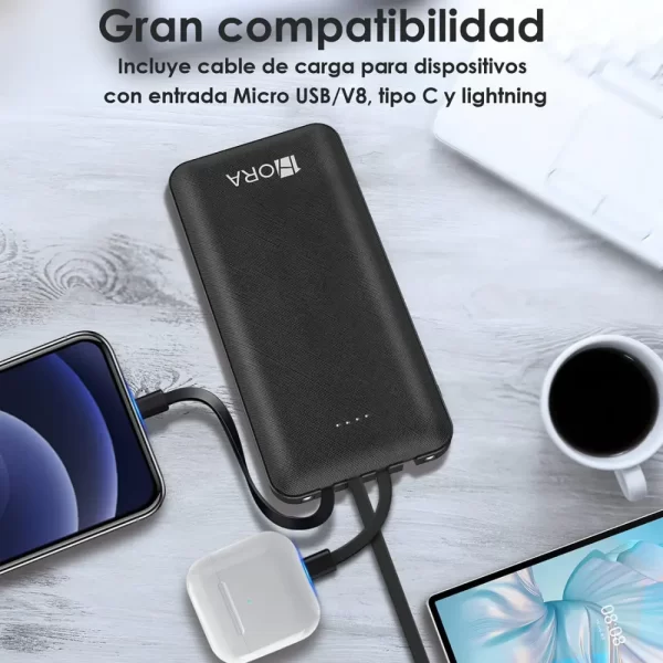 Power bank 10000mAh - GAR148 1HORA - Imagen 3