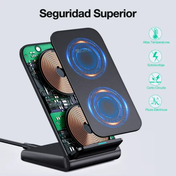 Cargador inalámbrico 15W - GAR157  1HORA - Imagen 3