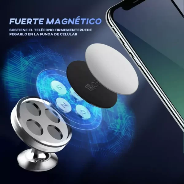 Soporte magnético de aluminio para celular - PJ093 1HORA - Imagen 4