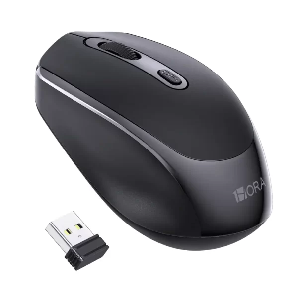 Ratón inalámbrico 2.4G silencioso Sensible DPI 1600 RAT001 Mouse 1HORA