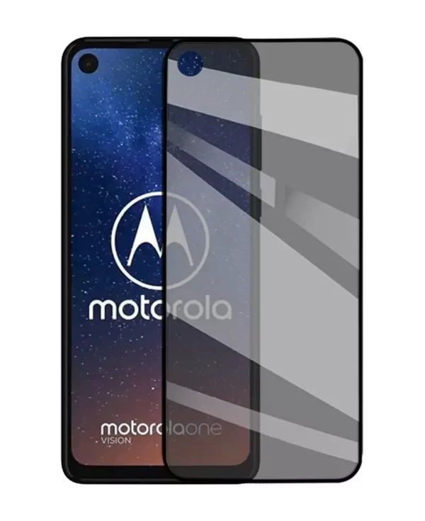 Moto One Action / One Vision - Mica de cristal privacidad 9D