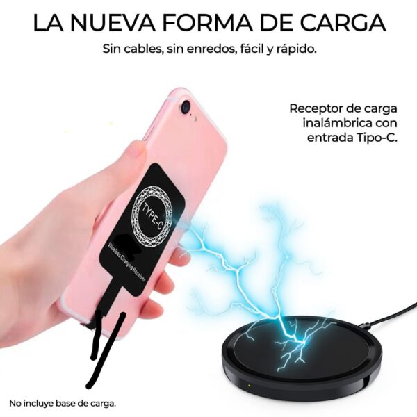 Adaptador de carga Inalámbrica Tipo-c - Imagen 2